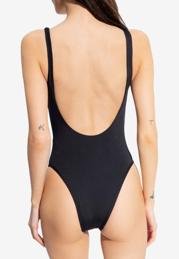 Stud-Logo One-Piece Swimsuit