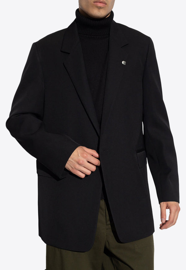 Single-Breasted Wool Blazer