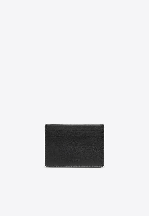 Logo Embossed Leather Cardholder