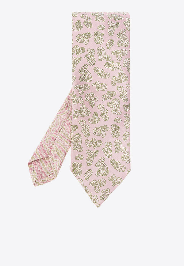 Paisley Print Silk Tie