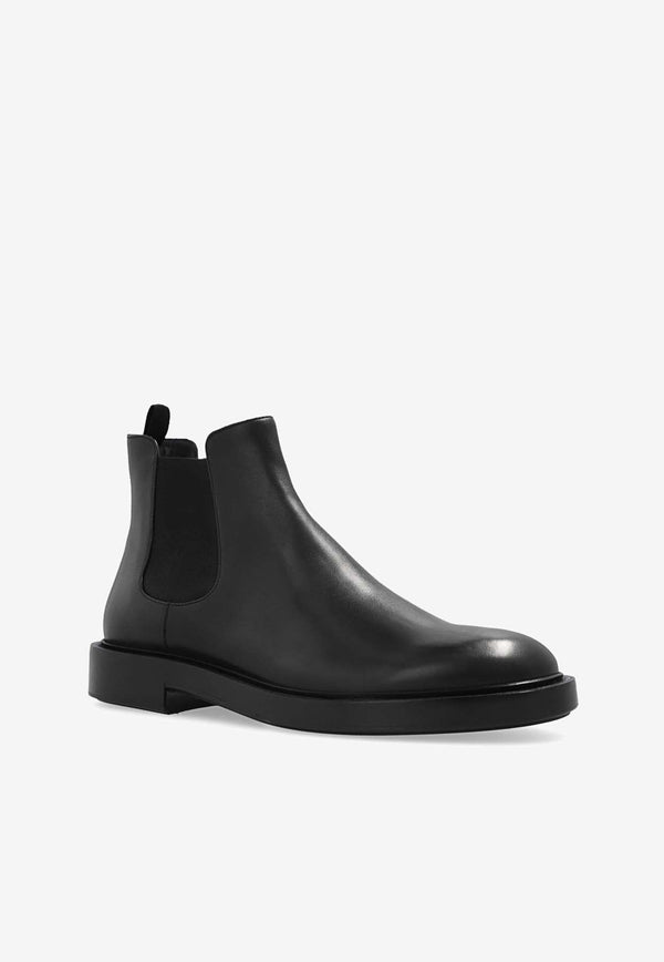 Slip-On Leather Chelsea Boots