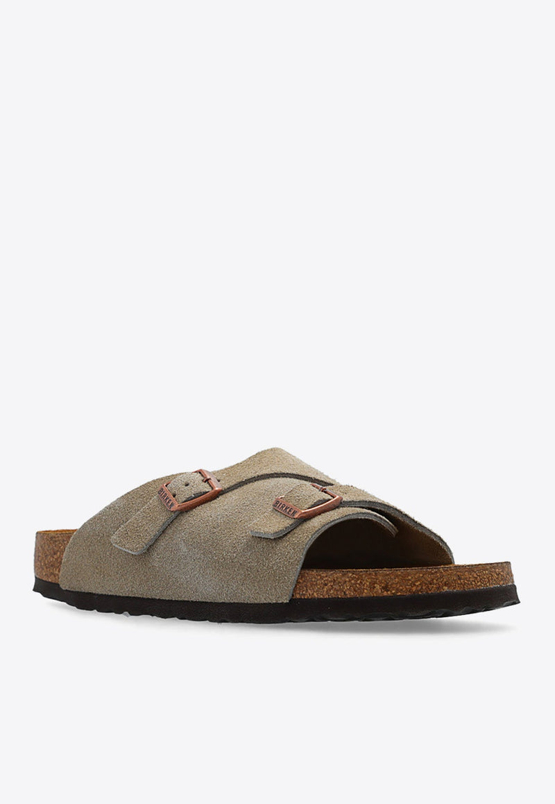 Arizona Double-Buckle Leather Slides