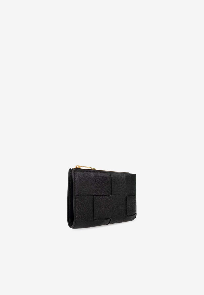 Medium Intreccio Bi-Fold Leather Wallet