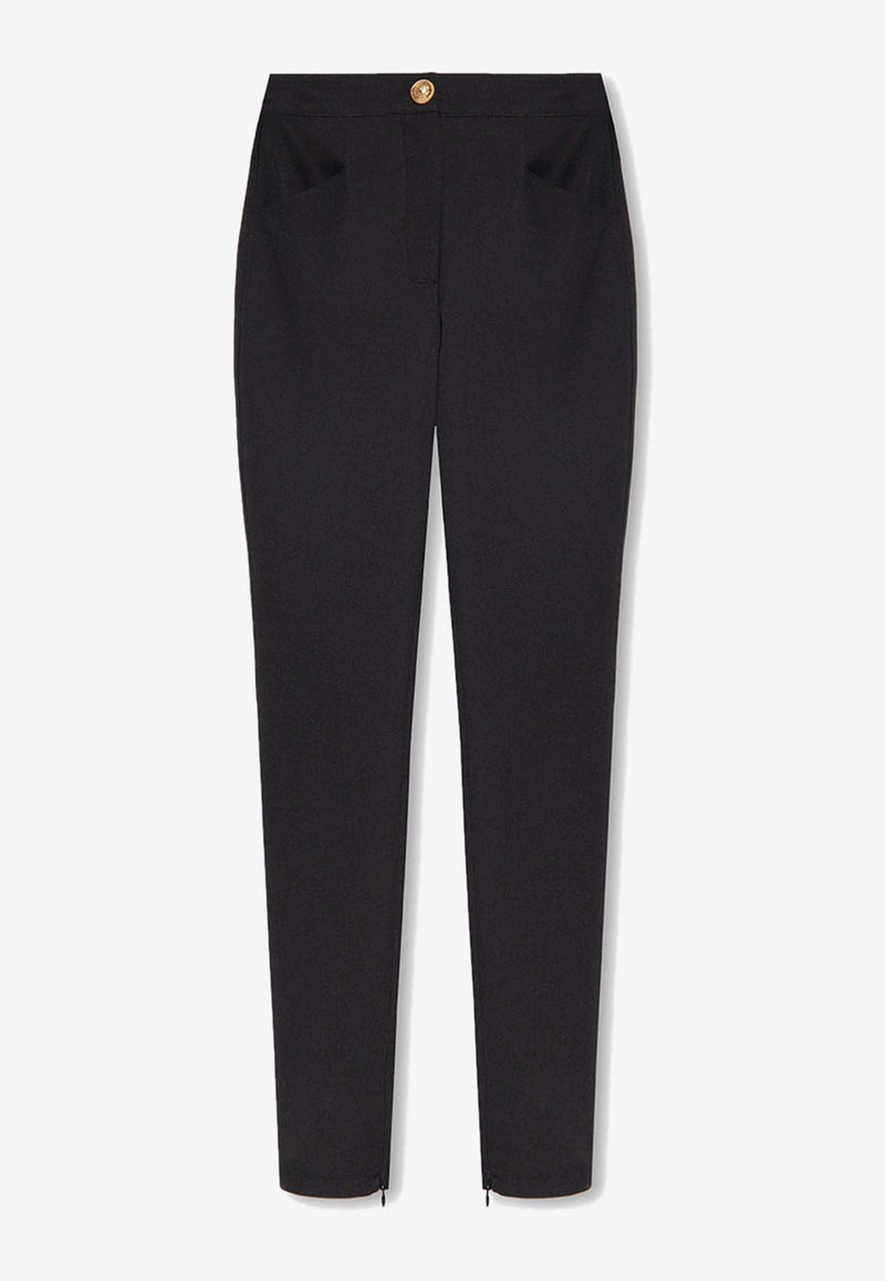 Tapered-Leg Tailored Pants