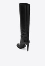 Diane 100 Grained Leather Knee-High Boots