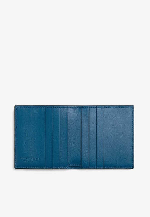Bi-Fold Intrecciato Slim Leather Wallet