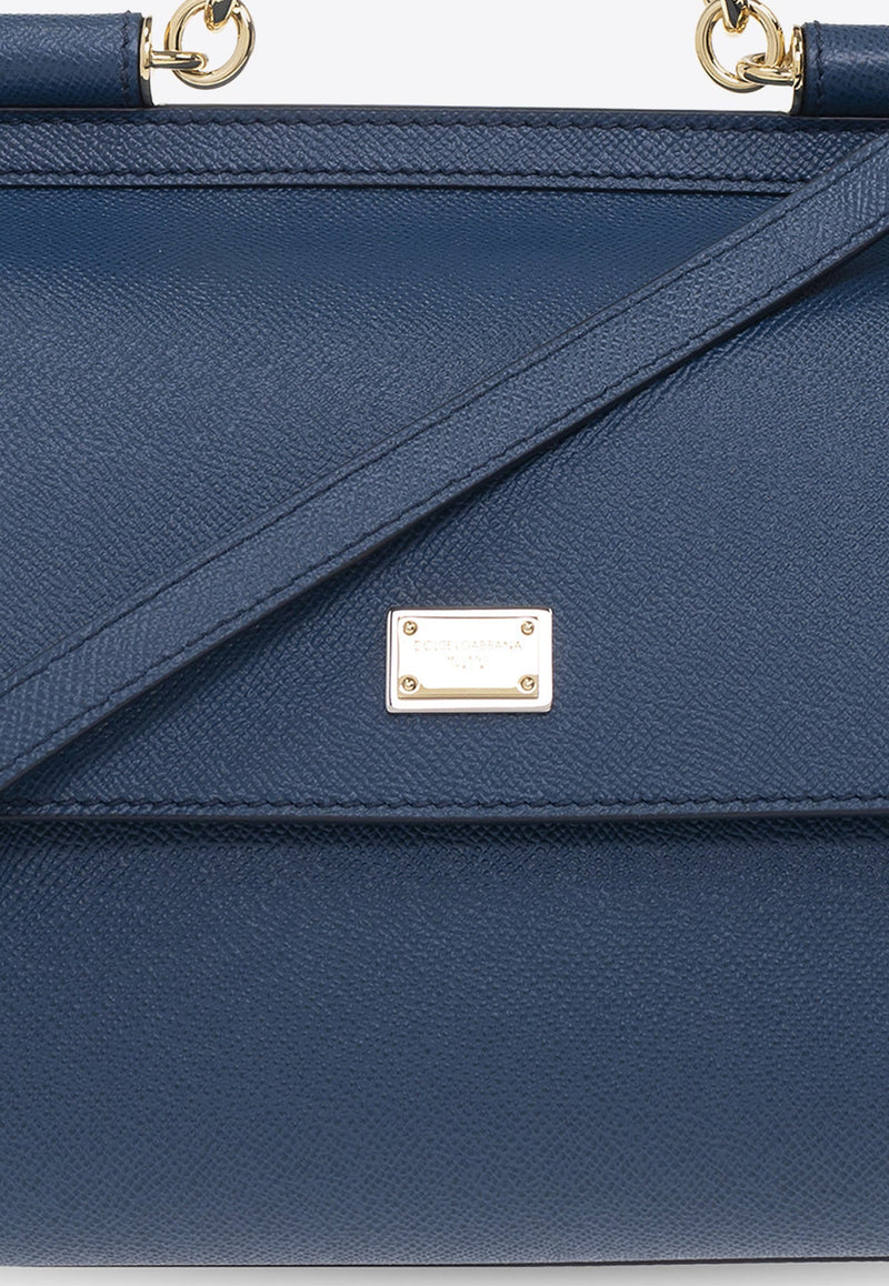 Large Sicily Shoulder Bag in Dauphine Leather