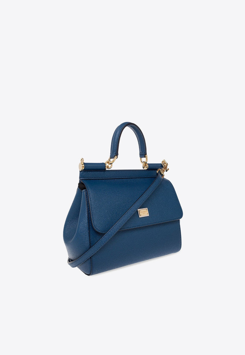Small Sicily Shoulder Bag in Dauphine Leather