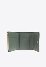 Cassette Tri-Fold Wallet in Intreccio Nappa Leather