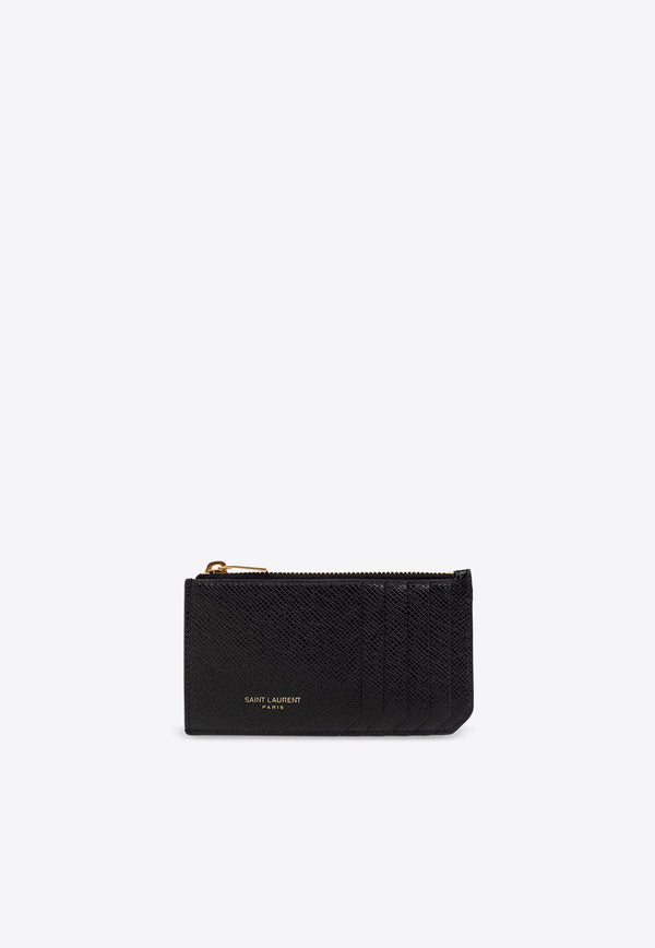 Fragments Zipped Leather Cardholder