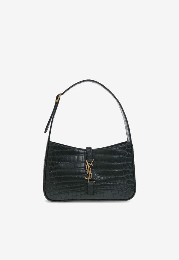 Le 5 À 7 Croc-Embossed Leather Shoulder Bag