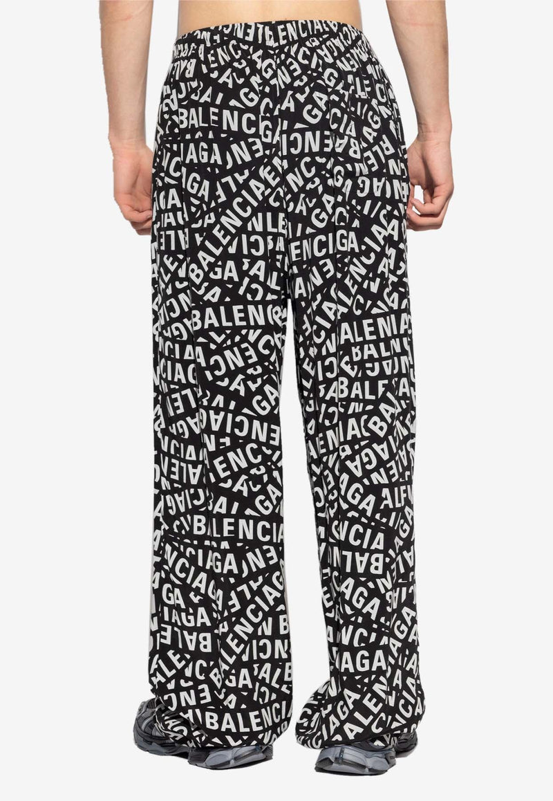All-Over Monogram Pajama Pants