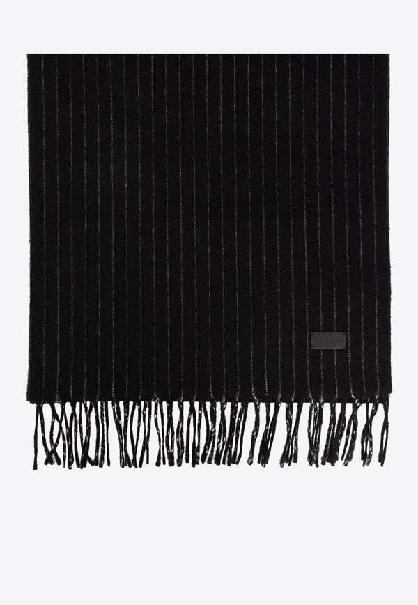Pinstriped Cashmere Scarf