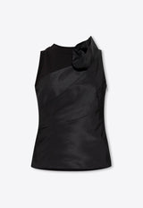 Orchid Draped Asymmetric Top