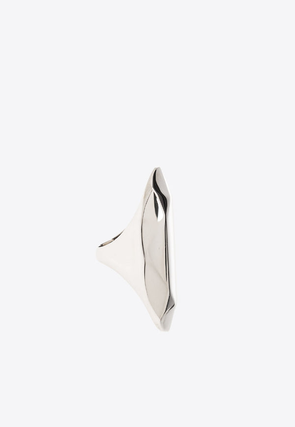 Elongated Faceted Ring