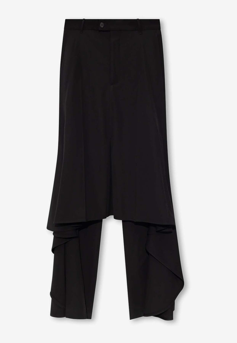 Deconstructed Godet Asymmetric Skirt