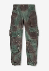 Fern Stained Camouflage Cargo Jeans