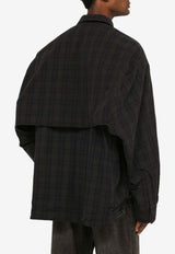 Checked Convertible Overshirt