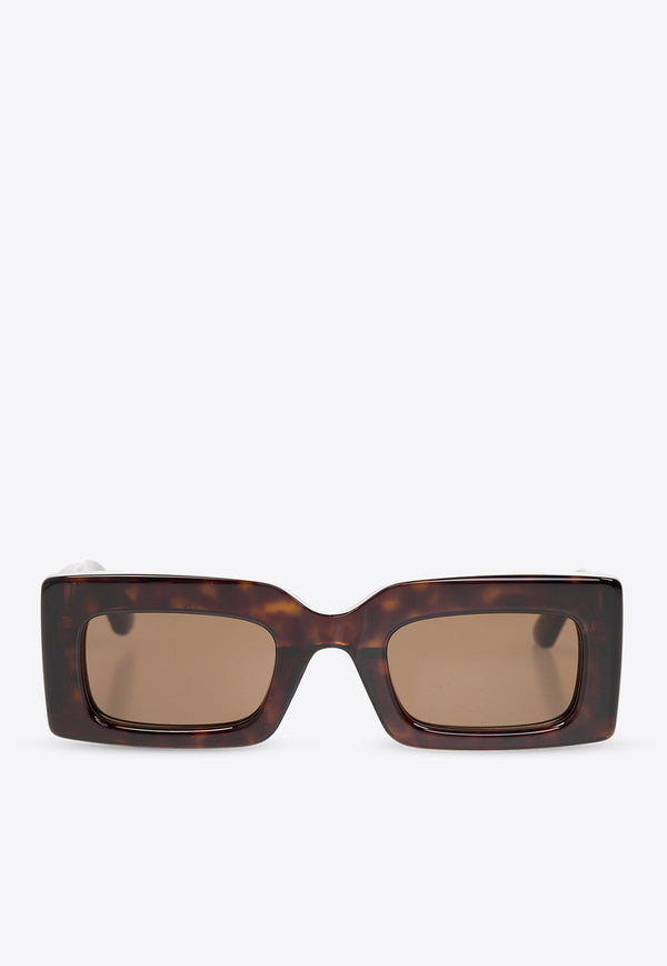 Bold Logo Rectangular Sunglasses