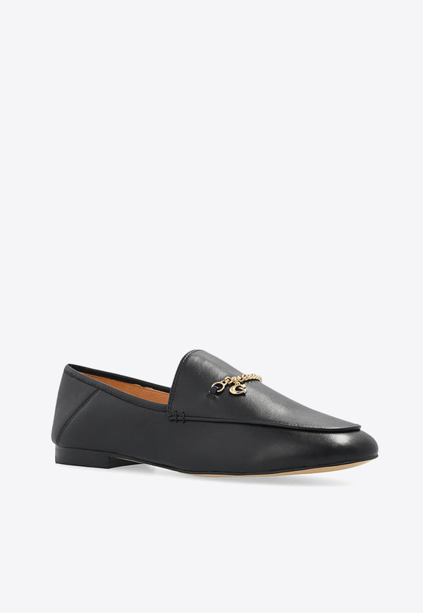 Hanna Leather Chain Loafers