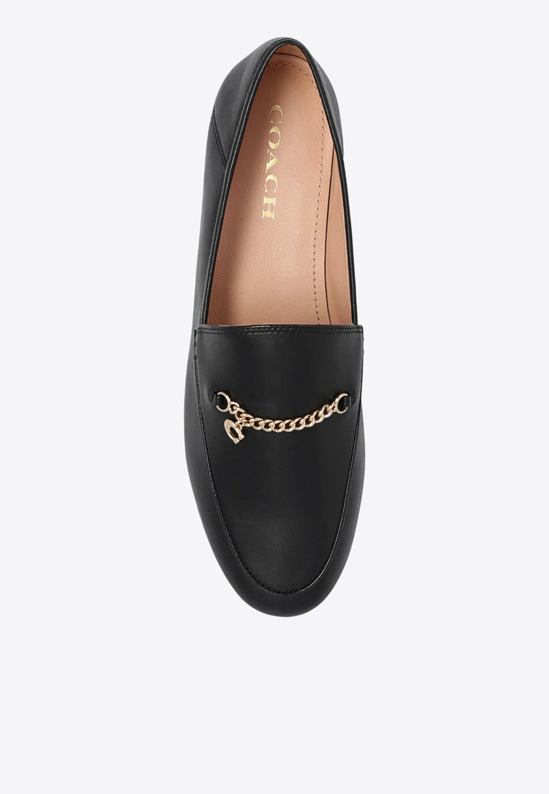 Hanna Leather Chain Loafers