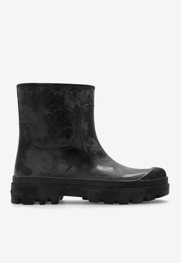 Millie Embossed Monogram Rain Boots