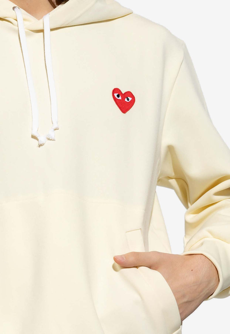 Embroidered Heart Hooded Sweatshirt