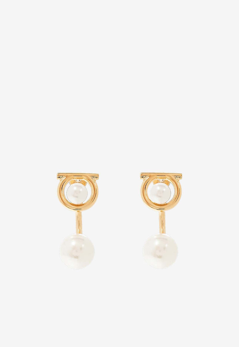 Gancini Pearl Earrings