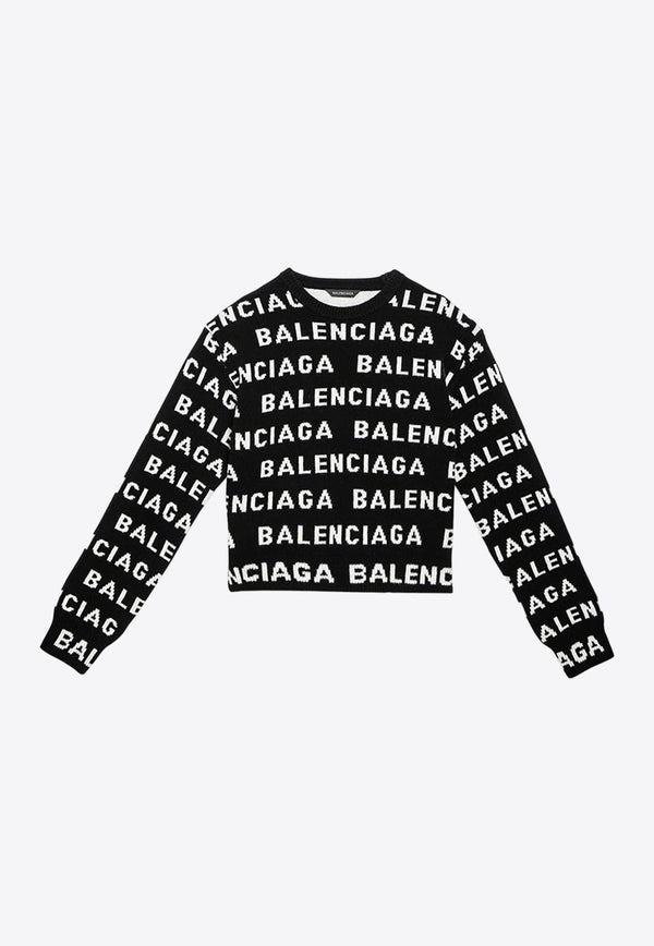 All-Over Logo Wool Sweater