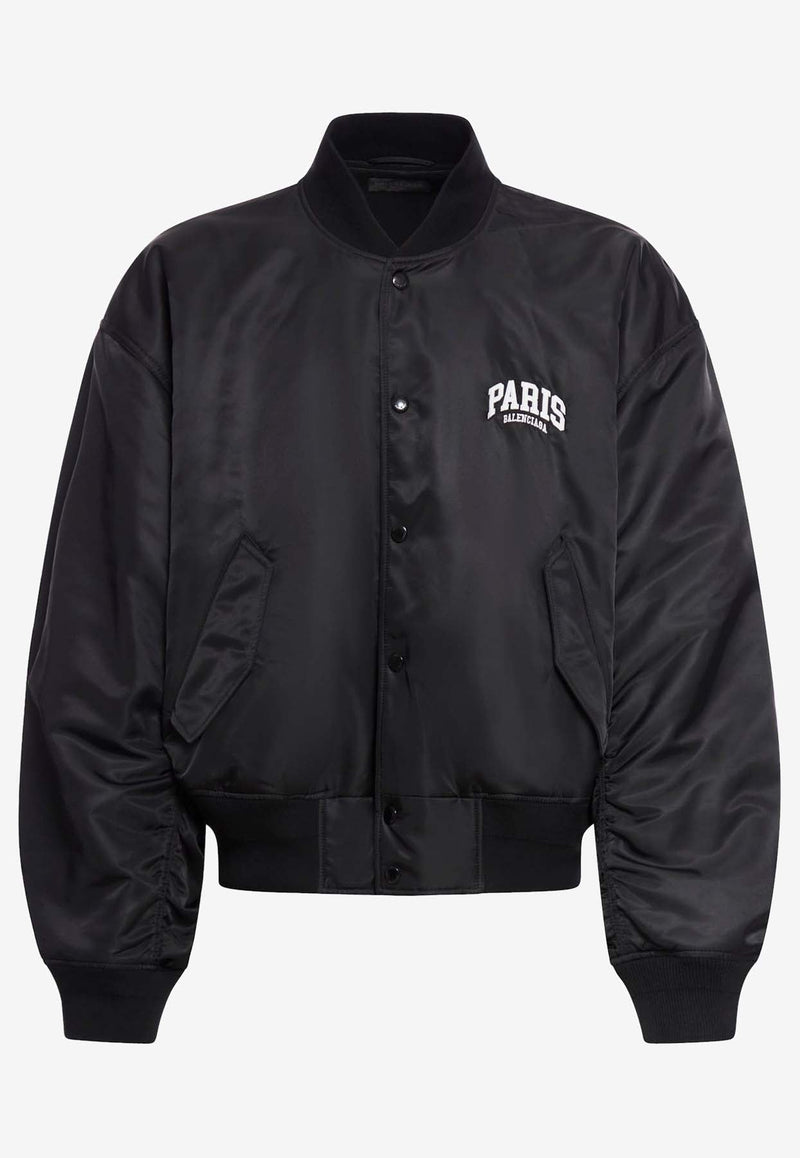 Paris Logo Bomber Jacket