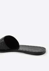 Intrecciato Leather Flat Sandals