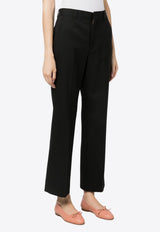 High-Waist Wool Pants