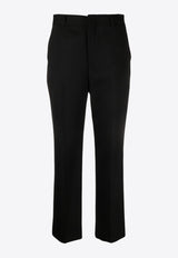 High-Waist Wool Pants