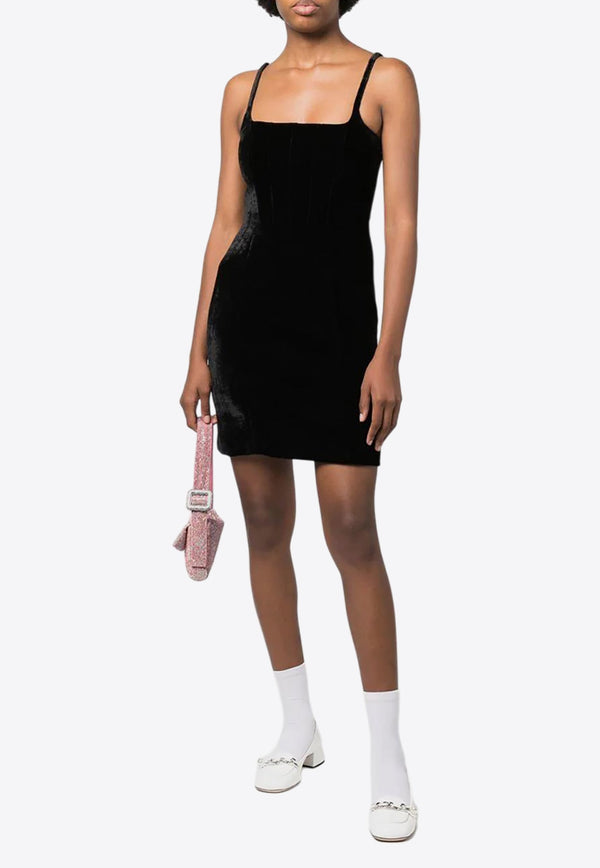 Velvet Sleeveless Mini Dress