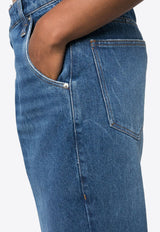 Logo Patch Wide Jeans