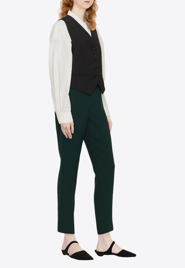 Fine Knit Slim-Leg Pants