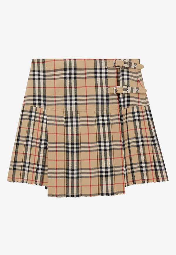 Vintage Check Mini Skirt