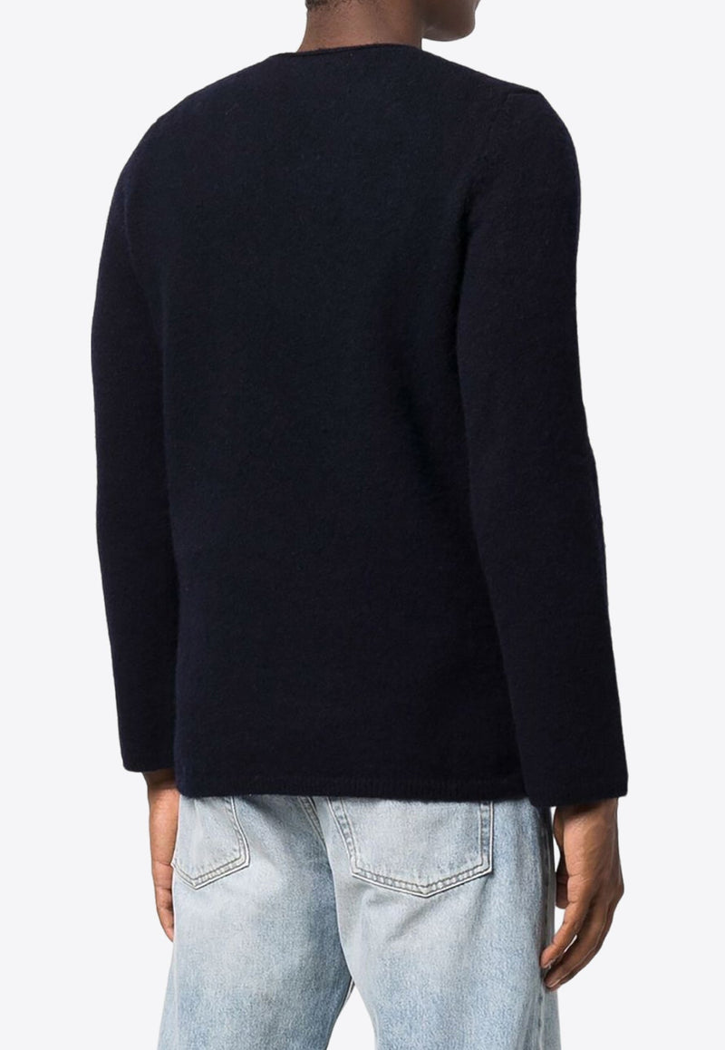 V-neck Wool Knit Sweater