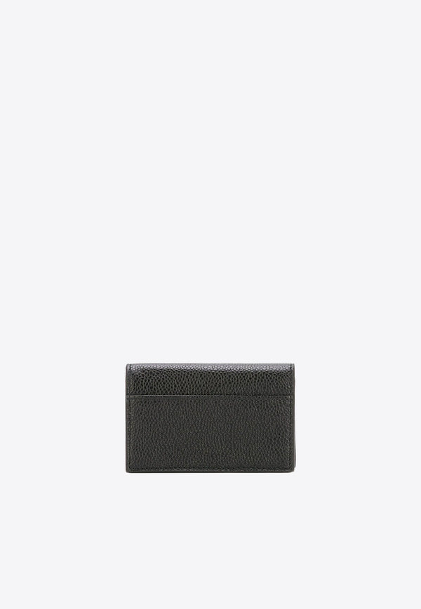 Logo Stamp Grained Leather Wallet