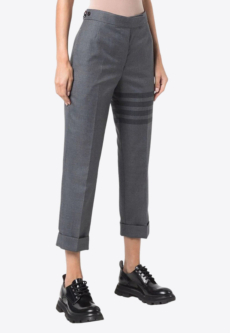 4-bar Stripe Tailored Cropped Pants