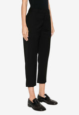 Tapered-Leg Tailored Pants