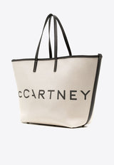 Logo Canvas Beach Tote Bag