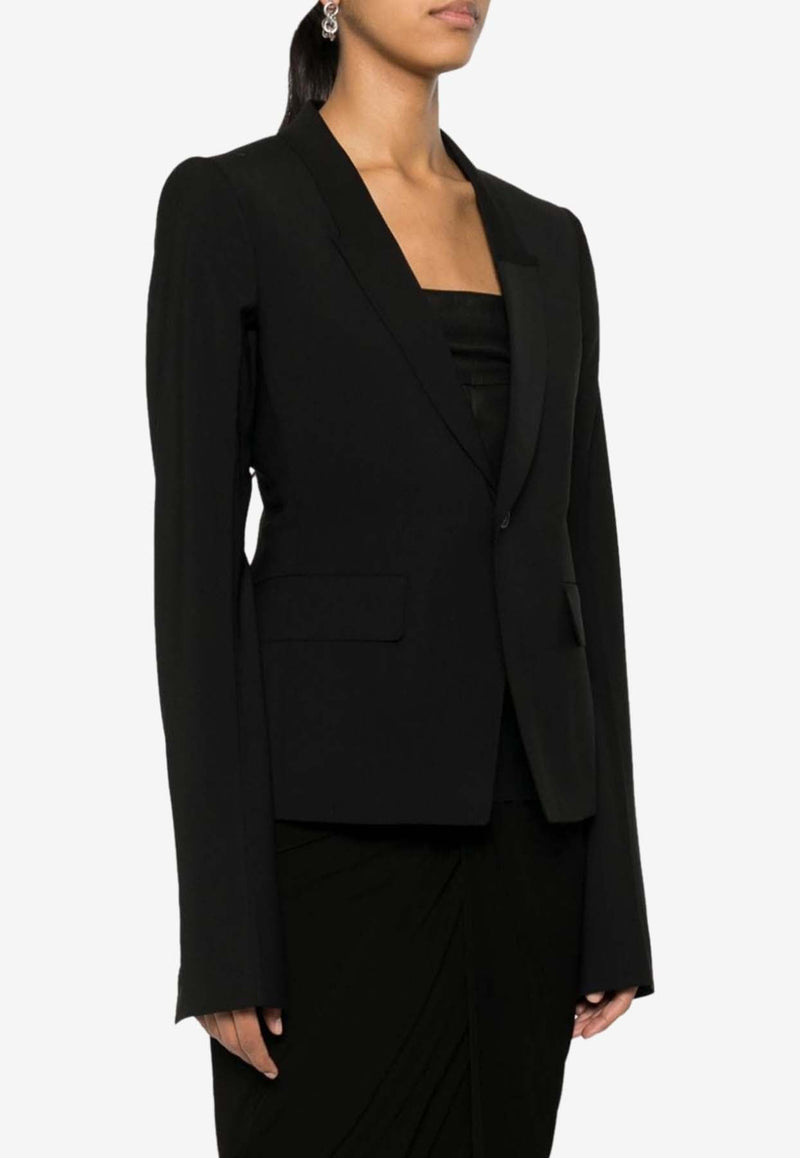 Single-Breasted Wool Blazer