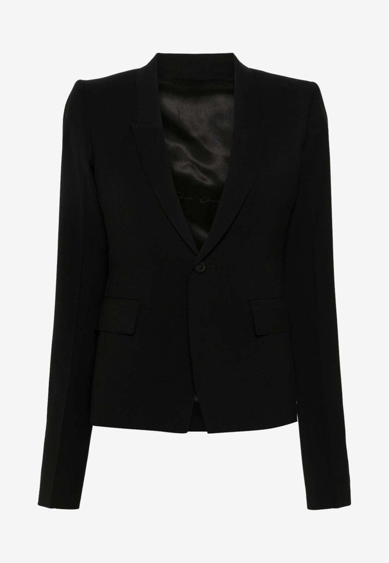 Single-Breasted Wool Blazer