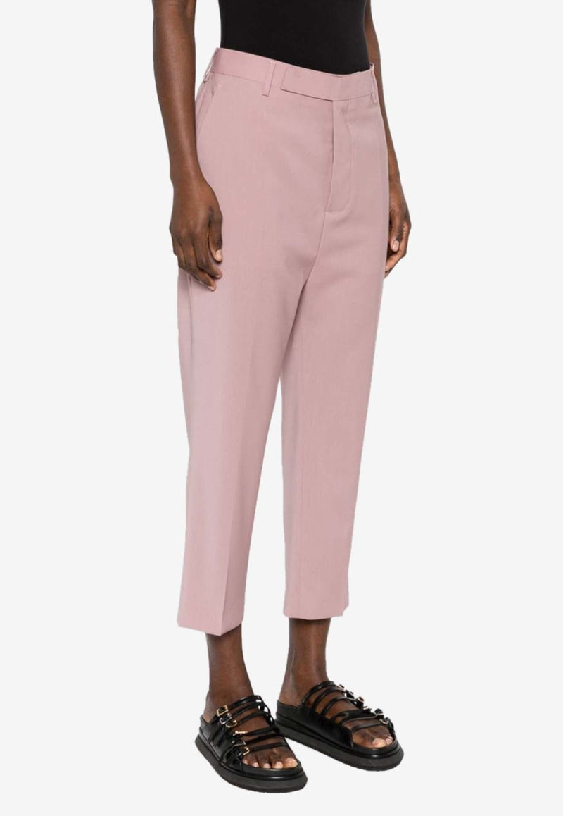 Tapered-Leg Tailored Pants