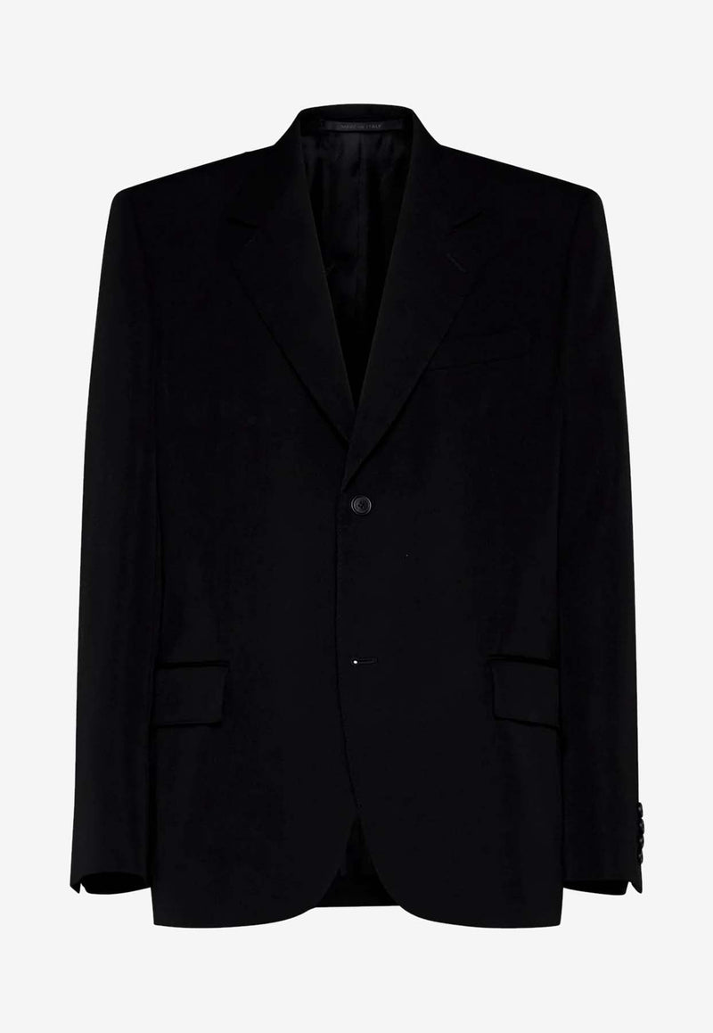 Single-Breasted Wool Blazer