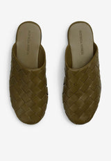Sunday Padded Intrecciato Leather Slippers