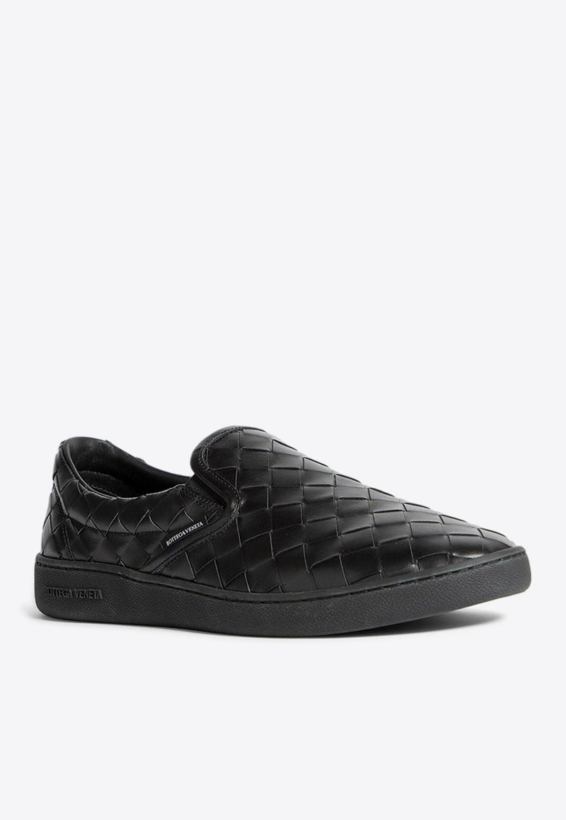 Sawyer Slip-On Sneaker in Intrecciato Leather