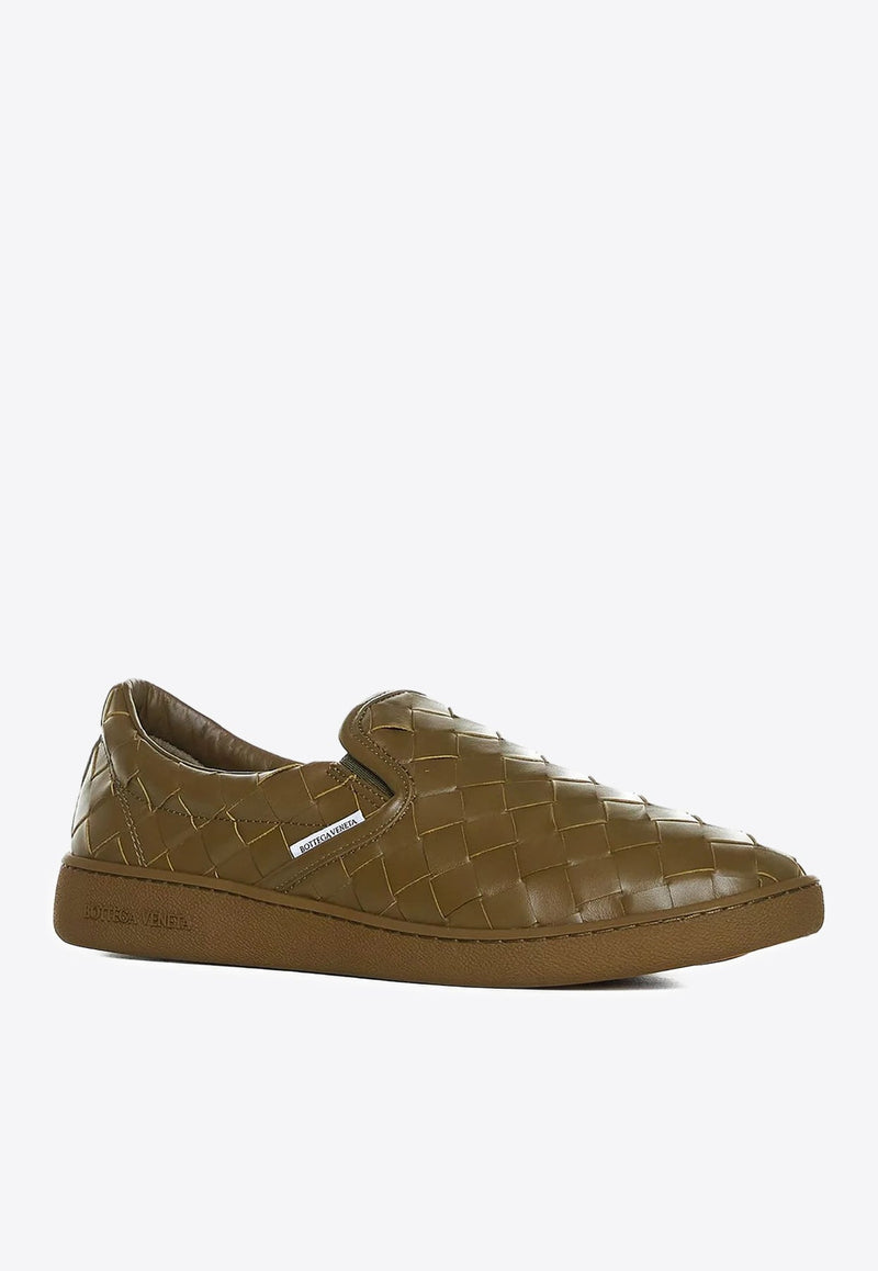 Sawyer Slip-On Sneaker in Intrecciato Leather