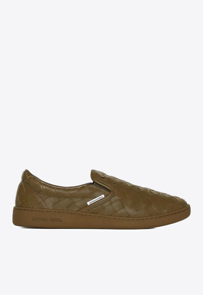 Sawyer Slip-On Sneaker in Intrecciato Leather